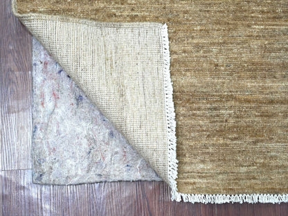 Brown 2'11" x 4'11" Modern and Contemporary Hand knotted Wool Rug - Sku: O021943