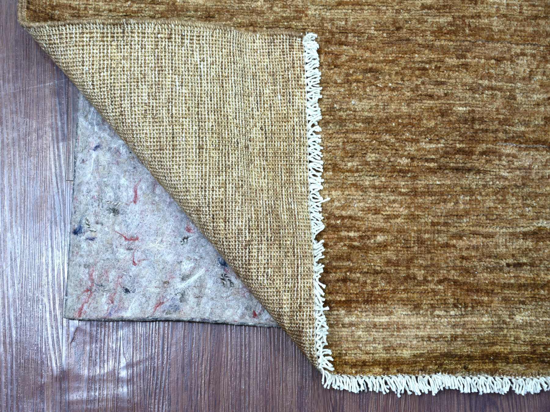 Brown 3'0" x 5'11" Modern and Contemporary Hand knotted Wool Rug - Sku: O021945