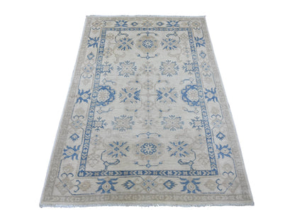 Kazak Kazak hand-knotted wool rug in Ivory, 4' x 5'8" — SKU O021979