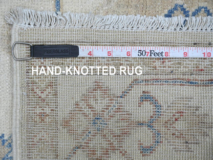 Kazak Kazak hand-knotted wool rug in Ivory, 4' x 5'8" — SKU O021979 (view 6)