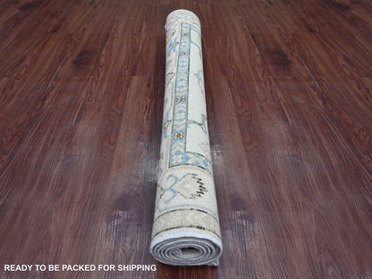 Kazak Kazak hand-knotted wool rug in Ivory, 3'10" x 5'8" — SKU O021981 (view 4)