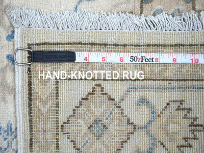 Kazak Kazak hand-knotted wool rug in Ivory, 3'10" x 5'8" — SKU O021981 (view 6)