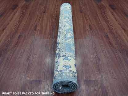 Blue 3'4" x 4'7" Kazak Hand knotted Wool Rug - Sku: O021983