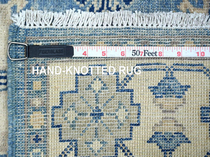 Blue 3'4" x 4'7" Kazak Hand knotted Wool Rug - Sku: O021983
