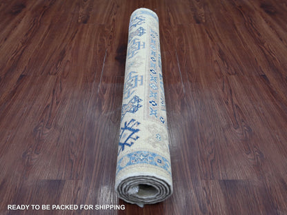 Kazak Kazak hand-knotted wool rug in Ivory, 2'11" x 4'10" — SKU O021984 (view 4)