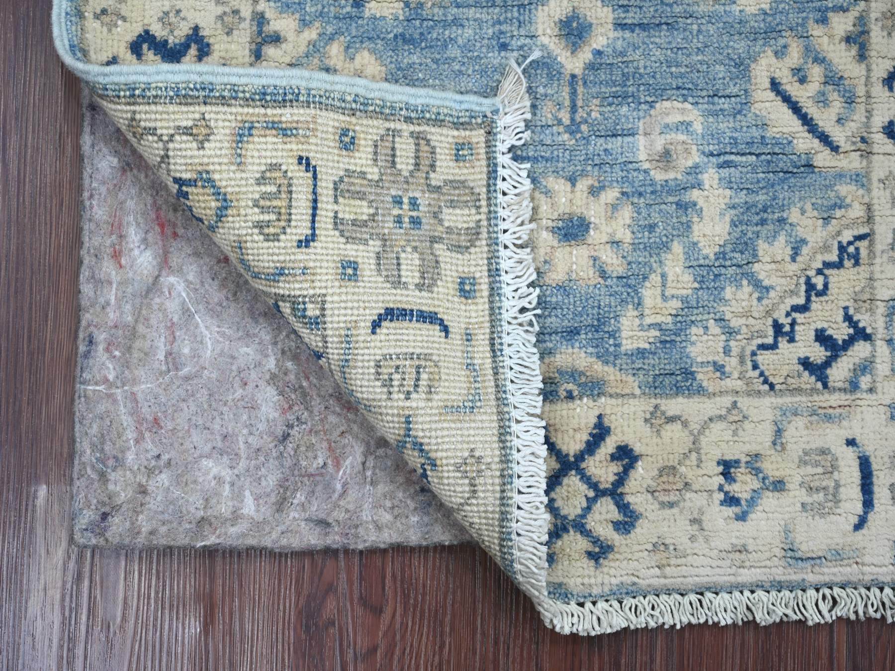 Blue 1'11" x 2'9" Kazak Hand knotted Wool Rug - Sku: O021987