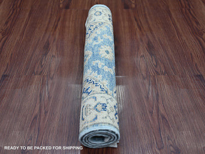 Blue 1'11" x 2'9" Kazak Hand knotted Wool Rug - Sku: O021987