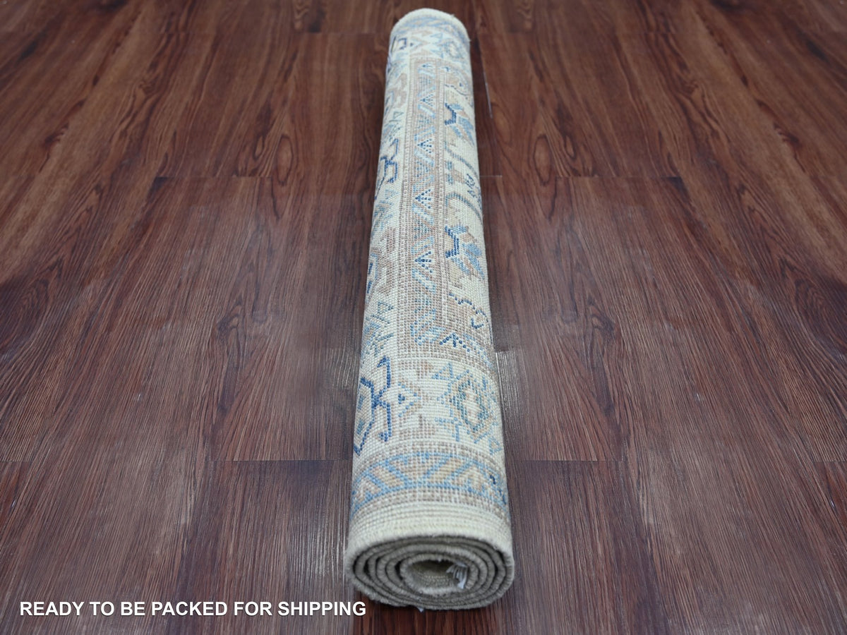 Kazak Kazak hand-knotted wool rug in Ivory, 2'10" x 4'8" — SKU O021988 (view 4)