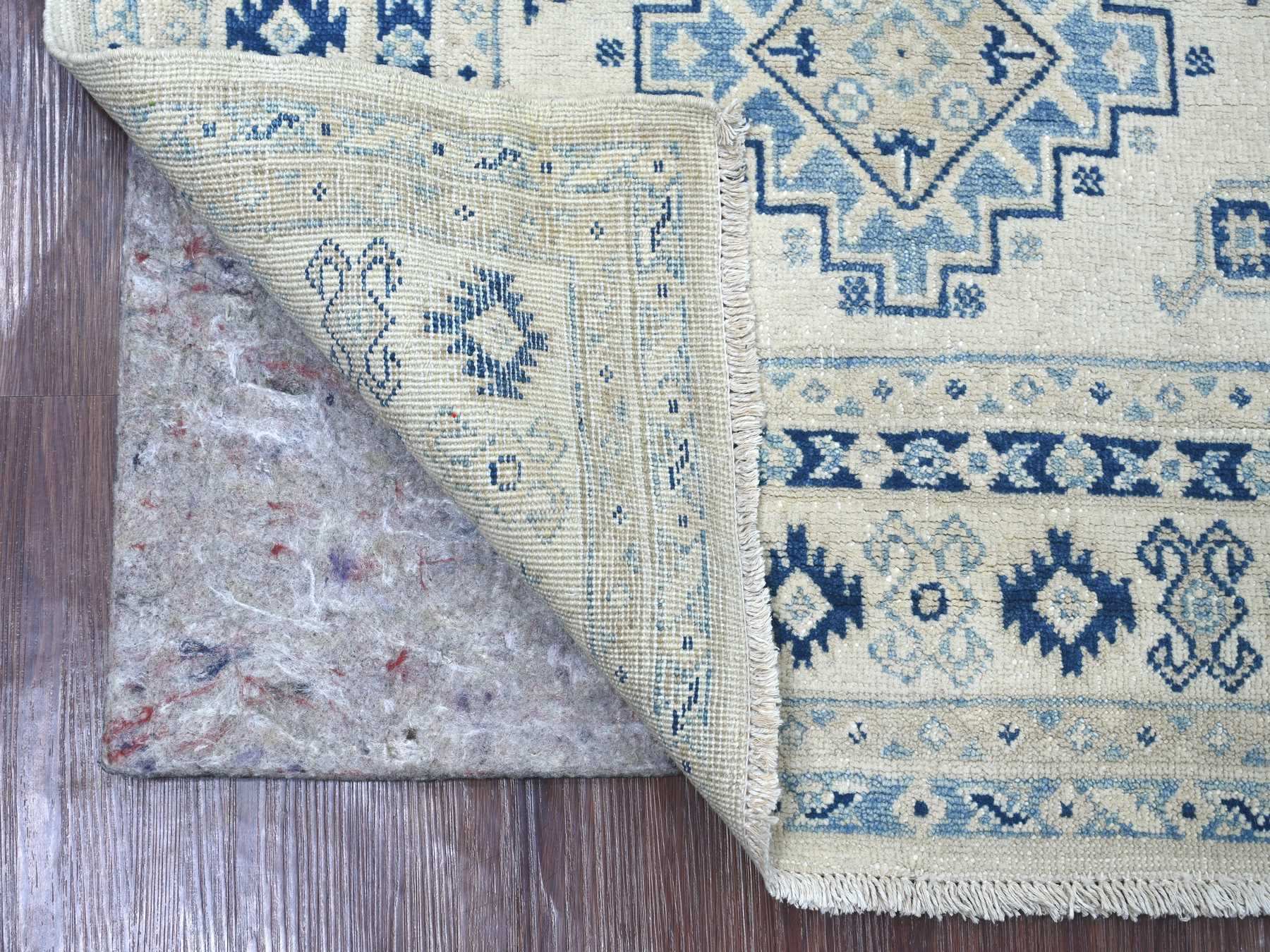 Kazak Kazak hand-knotted wool rug in Ivory, 3'3" x 4'8" — SKU O021992 (view 2)
