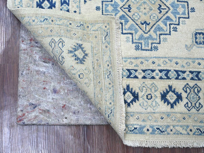 Kazak Kazak hand-knotted wool rug in Ivory, 3'3" x 4'8" — SKU O021992 (view 2)