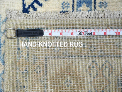 Kazak Kazak hand-knotted wool rug in Ivory, 3'3" x 4'8" — SKU O021992 (view 6)
