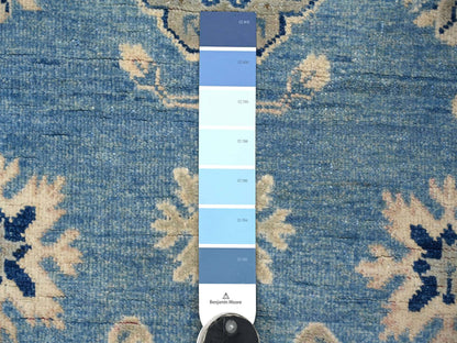 Blue 3'3" x 4'8" Kazak Hand knotted Wool Rug - Sku: O021993