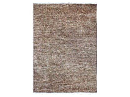Brown 6'1" x 8'8" Modern and Contemporary Hand knotted Wool Rug - Sku: O021994