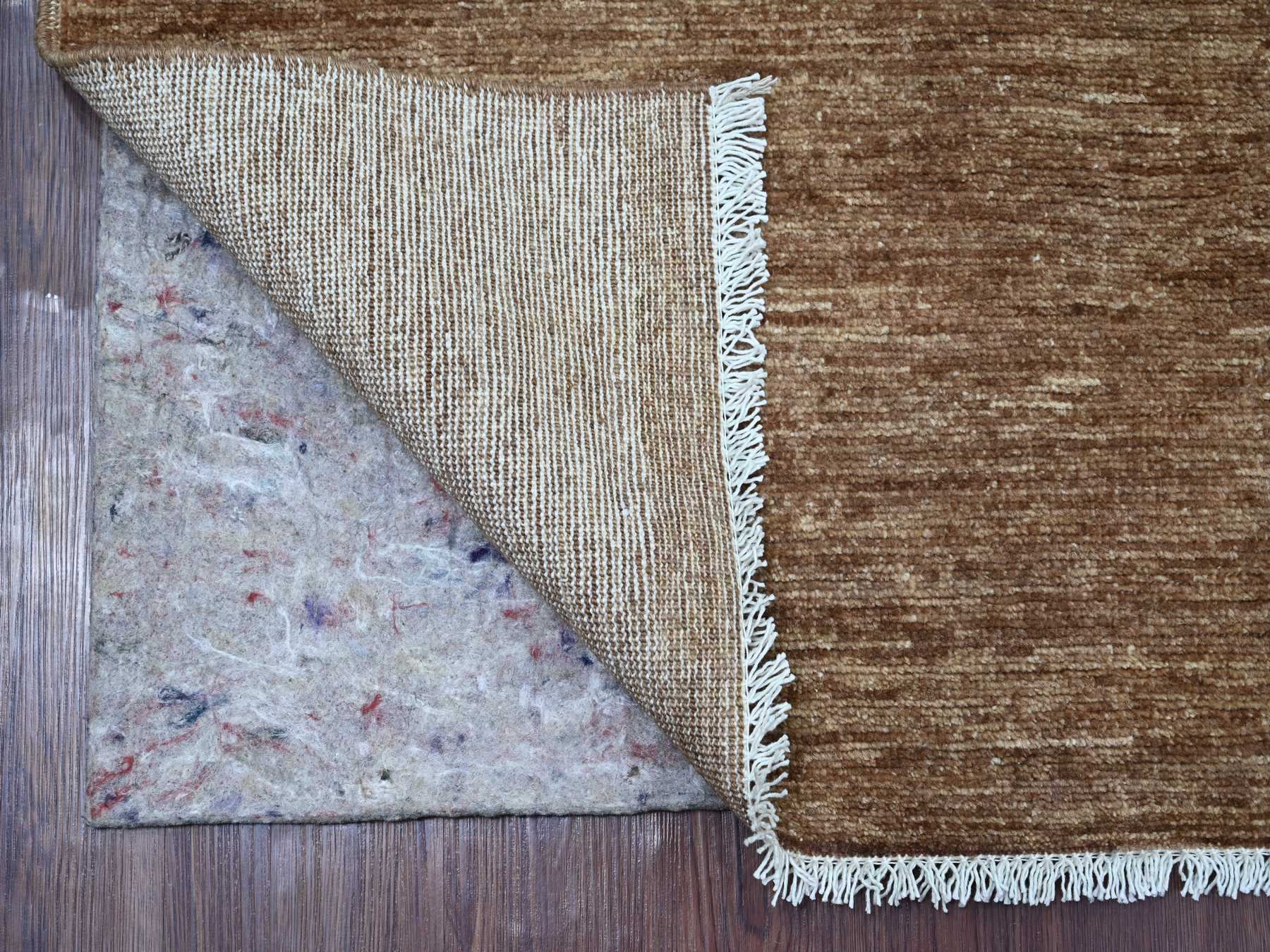 Brown 6'1" x 8'8" Modern and Contemporary Hand knotted Wool Rug - Sku: O021994