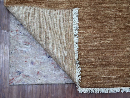 Brown 6'1" x 8'8" Modern and Contemporary Hand knotted Wool Rug - Sku: O021994