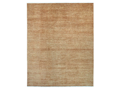 Brown 7'10" x 9'10" Modern and Contemporary Hand knotted Wool Rug - Sku: O021995