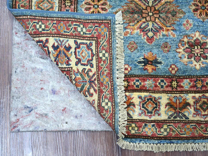 Blue 2'9" x 4'1" Tribal & Geometric Hand knotted Wool Rug - Sku: O022004