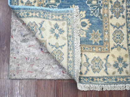 Blue 1'11" x 5'8" Kazak Hand knotted Wool Rug - Sku: O022015