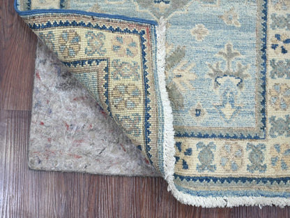 Blue 2'0" x 2'11" Kazak Hand knotted Wool Rug - Sku: O022016