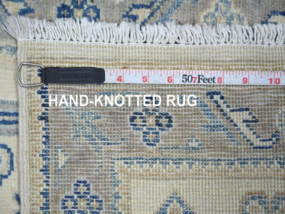 Kazak Kazak hand-knotted wool rug in Ivory & Gray, 1'10" x 2'9" — SKU O022018 (view 6)