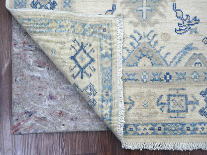 Kazak Kazak hand-knotted wool rug in Ivory, 2'11" x 4'9" — SKU O022019 (view 2)