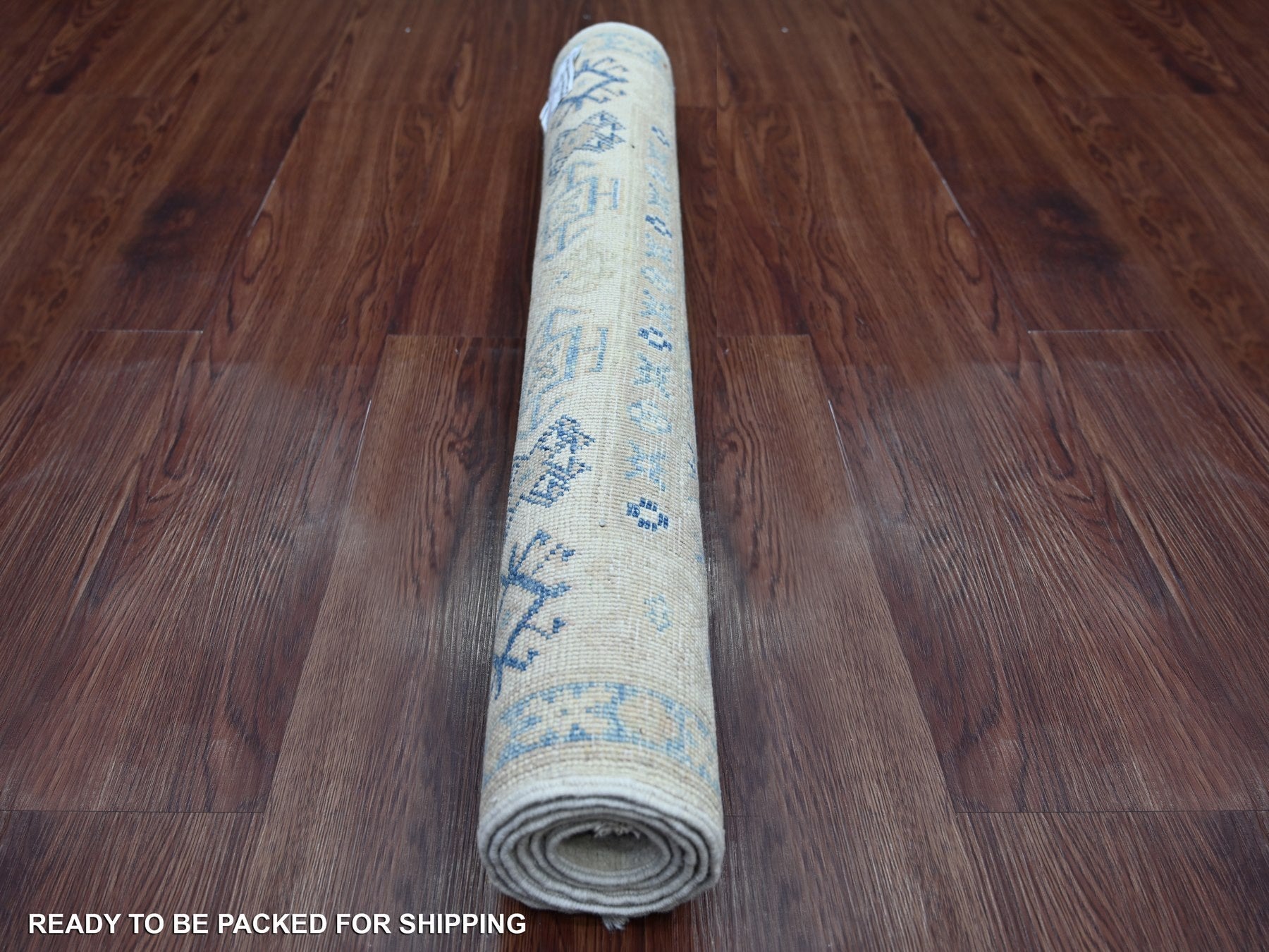 Kazak Kazak hand-knotted wool rug in Ivory, 2'11" x 4'9" — SKU O022019 (view 4)
