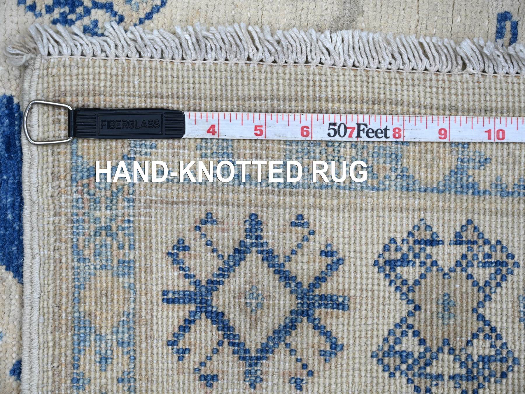 Kazak Kazak hand-knotted wool rug in Ivory, 2'11" x 4'9" — SKU O022019 (view 6)