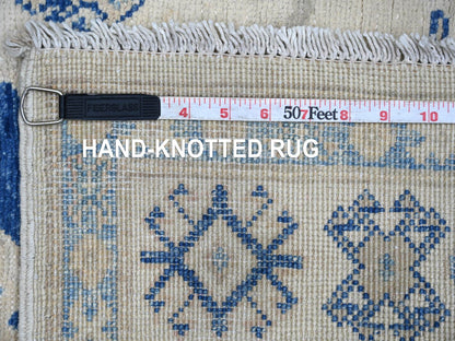 Kazak Kazak hand-knotted wool rug in Ivory, 2'11" x 4'9" — SKU O022019 (view 6)