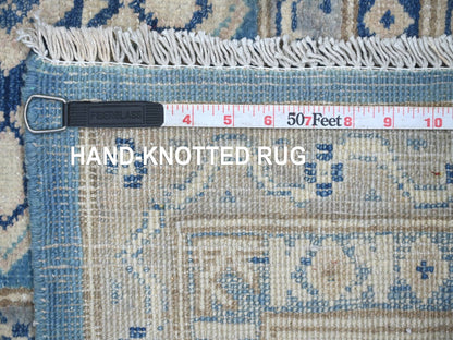 Blue 5'11" x 8'5" Kazak Hand knotted Wool Rug - Sku: O022021