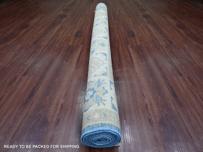 Blue 5'10" x 8'8" Kazak Hand knotted Wool Rug - Sku: O022022