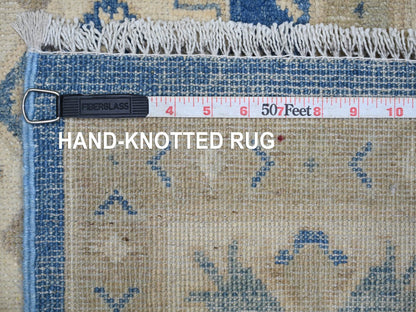 Blue 5'10" x 8'8" Kazak Hand knotted Wool Rug - Sku: O022022