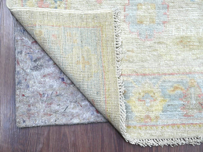 Oushak Oushak hand-knotted wool runner in Gray & Blue, 2'8" x 13'11" — SKU O022029 (view 2)