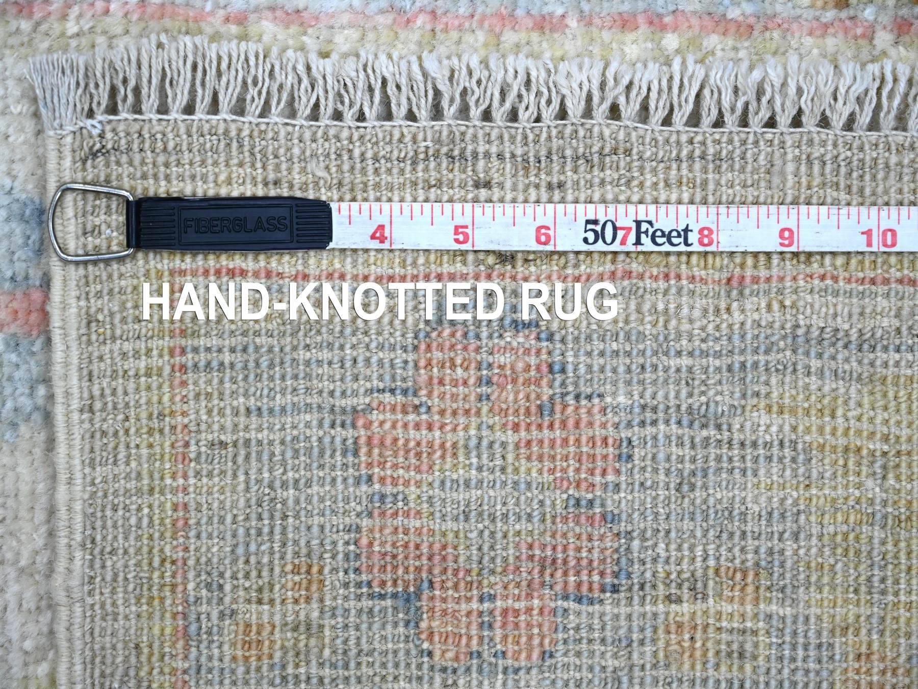 Oushak Oushak hand-knotted wool runner in Gray & Blue, 2'8" x 13'11" — SKU O022029 (view 6)