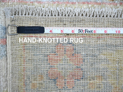 Oushak Oushak hand-knotted wool runner in Gray & Blue, 2'8" x 13'11" — SKU O022029 (view 6)