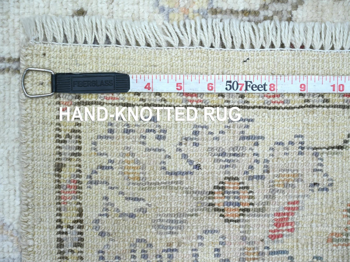 Oushak Oushak hand-knotted wool runner in Ivory, 2'9" x 15'8" — SKU O022031 (view 6)