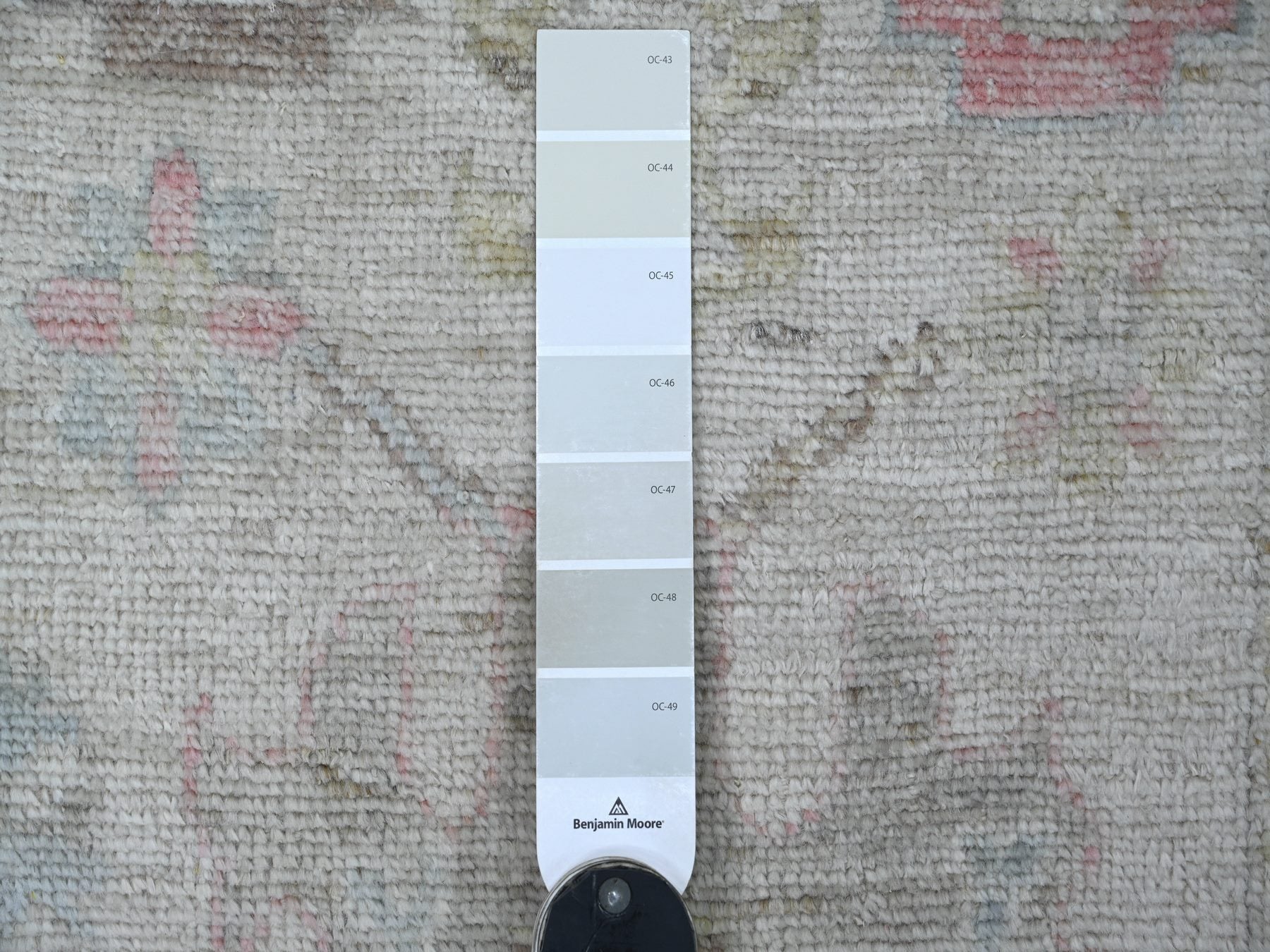Oushak Oushak hand-knotted wool runner in Gray & Light Blue, 2'9" x 17'3" — SKU O022032 (view 3)