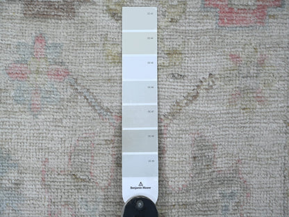 Oushak Oushak hand-knotted wool runner in Gray & Light Blue, 2'9" x 17'3" — SKU O022032 (view 3)