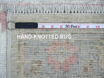 Oushak Oushak hand-knotted wool runner in Gray & Light Blue, 2'9" x 17'3" — SKU O022032 (view 6)