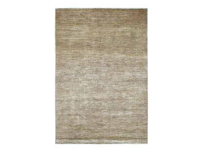Brown 6'0" x 8'9" Modern and Contemporary Hand knotted Wool Rug - Sku: O022035