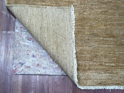 Brown 6'0" x 8'9" Modern and Contemporary Hand knotted Wool Rug - Sku: O022035