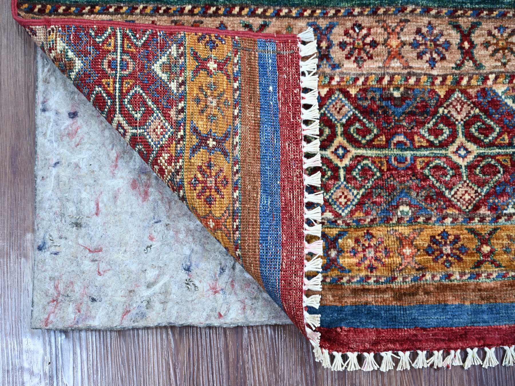 Kazak Tribal & Geometric hand-knotted wool rug in Red, 2'10" x 4'4" — SKU O022048 (view 2)