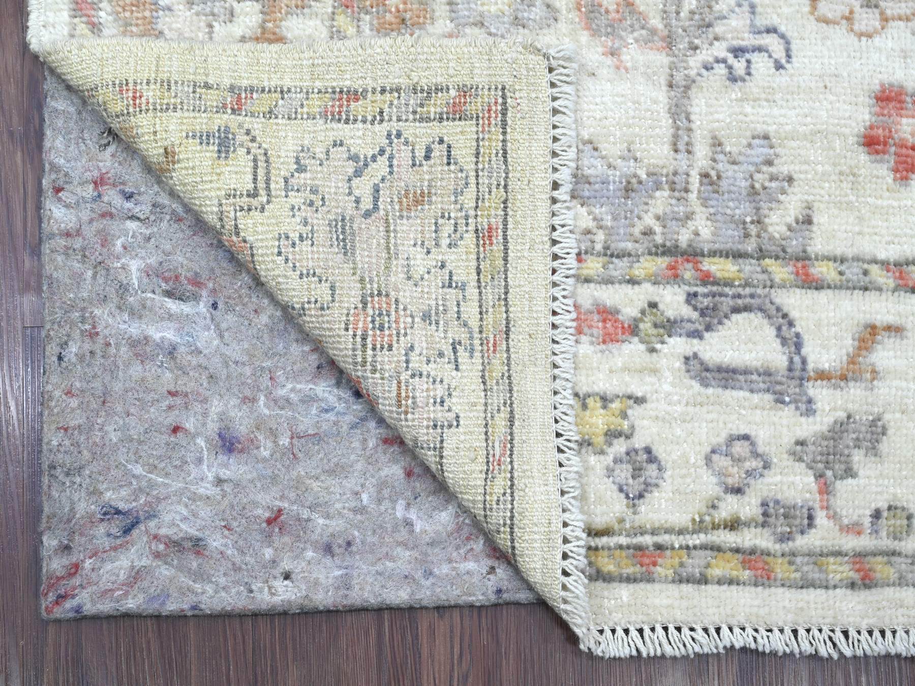 Oushak Oushak hand-knotted wool runner in Ivory, 2'10" x 20'7" — SKU O022052 (view 2)