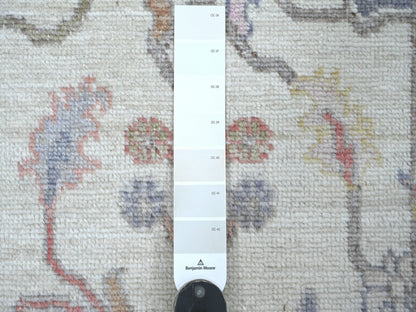 Oushak Oushak hand-knotted wool runner in Ivory, 2'10" x 20'7" — SKU O022052 (view 3)