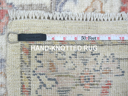 Oushak Oushak hand-knotted wool runner in Ivory, 2'10" x 20'7" — SKU O022052 (view 6)