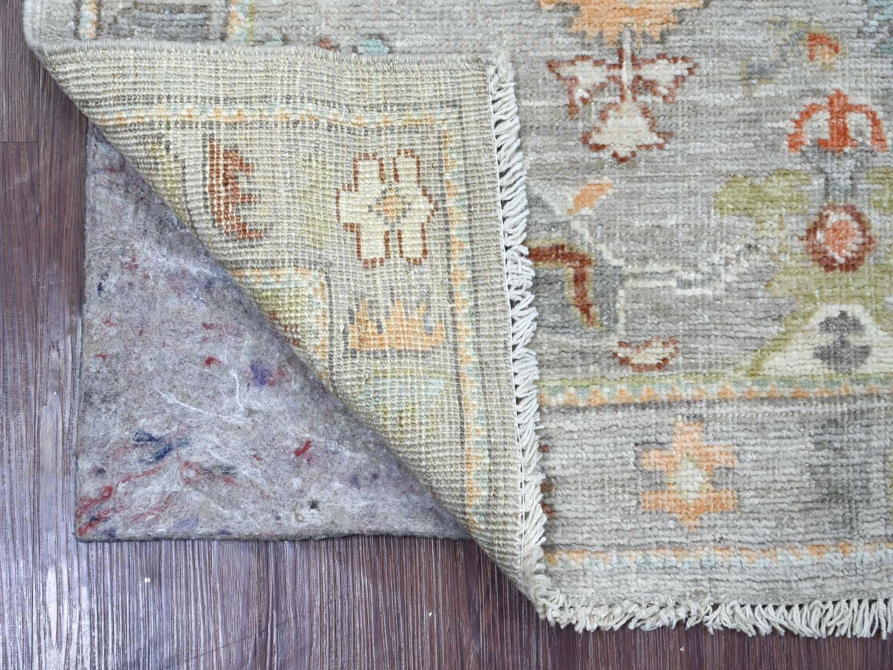 Oushak Oushak hand-knotted wool runner in Gray, 3' x 5'11" — SKU O022057 (view 2)