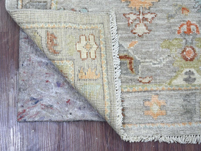 Oushak Oushak hand-knotted wool runner in Gray, 3' x 5'11" — SKU O022057 (view 2)