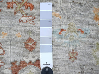 Oushak Oushak hand-knotted wool runner in Gray, 3' x 5'11" — SKU O022057 (view 3)