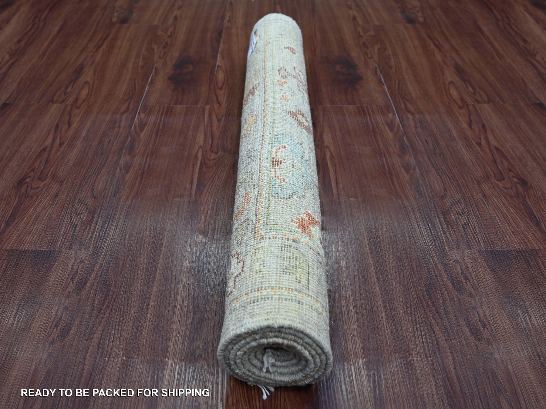 Oushak Oushak hand-knotted wool runner in Gray, 3' x 5'11" — SKU O022057 (view 4)