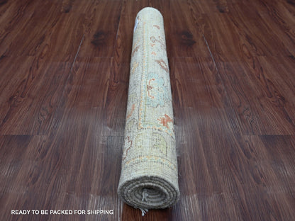 Oushak Oushak hand-knotted wool runner in Gray, 3' x 5'11" — SKU O022057 (view 4)
