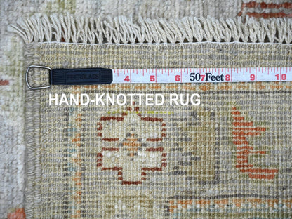 Oushak Oushak hand-knotted wool runner in Gray, 3' x 5'11" — SKU O022057 (view 6)